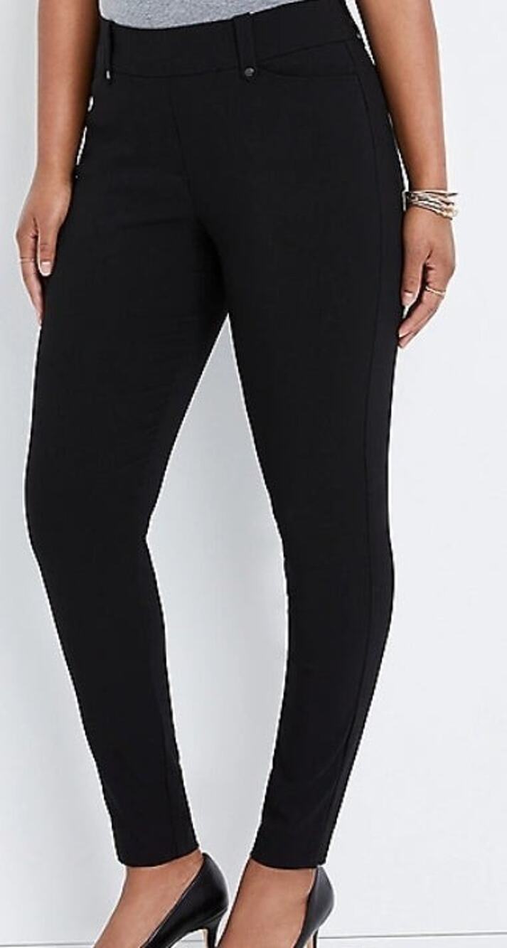 Maurices Pull On Bengaline Skinny Ankle Pant Women's Medium Regular Black NWT